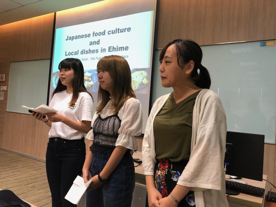 日本の学生の発表