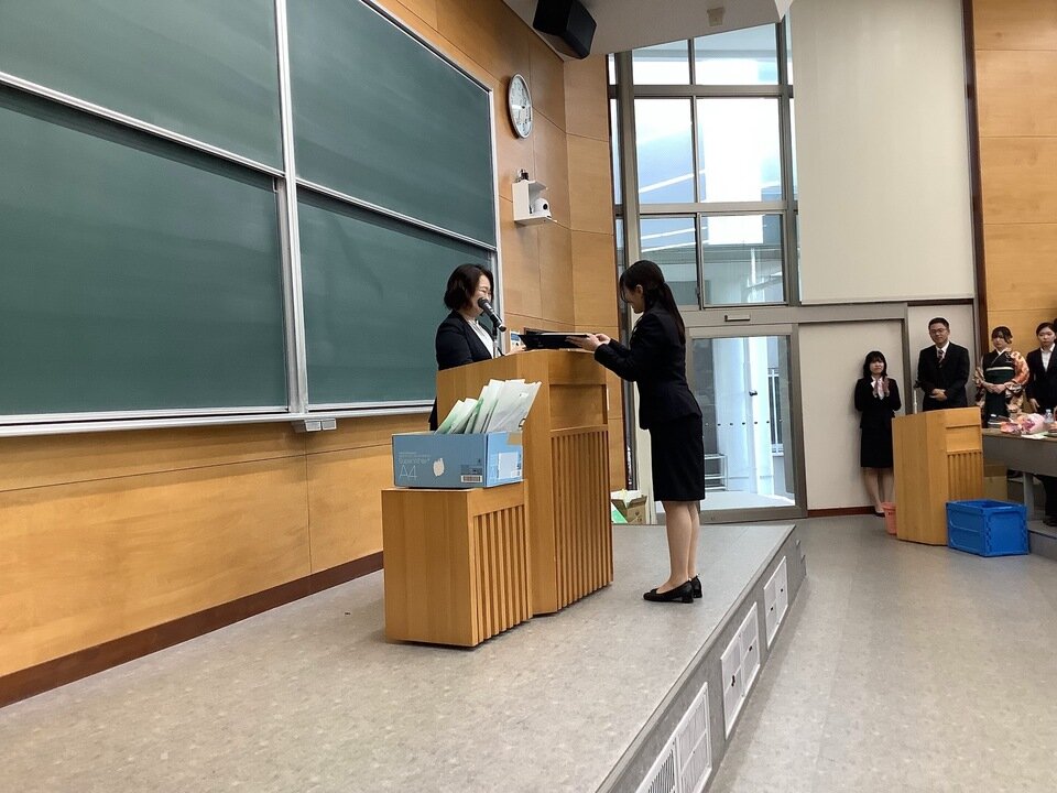 修了証書授与